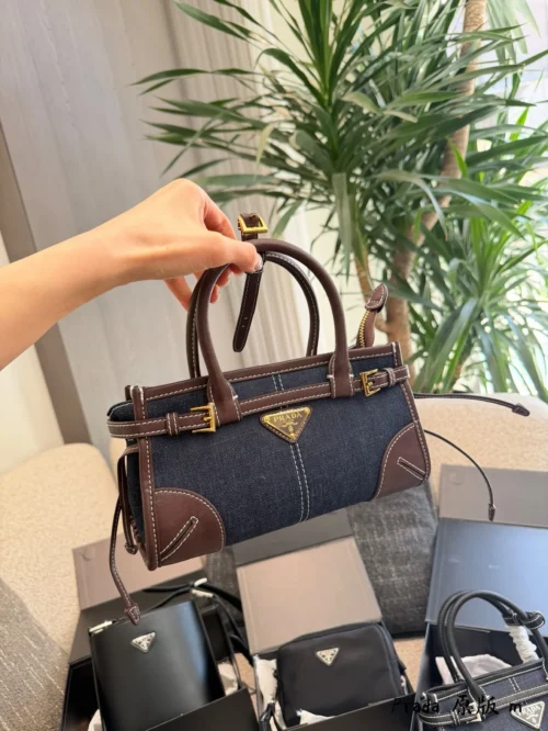 Prada Bonnie Mini Brown Calfskin Crossbody Bag