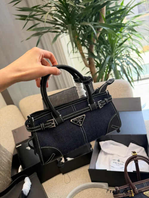 Prada Bonnie Mini Brown Calfskin Crossbody Bag