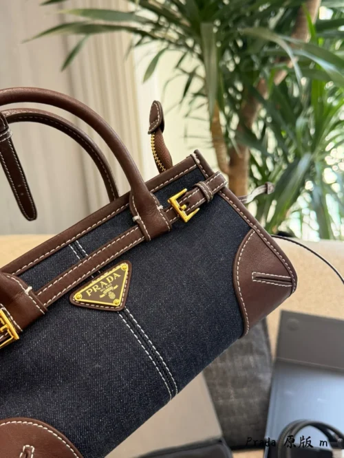 Prada Bonnie Mini Brown Calfskin Crossbody Bag