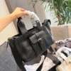 Prada White Leather Top Handle Bag Style 0151