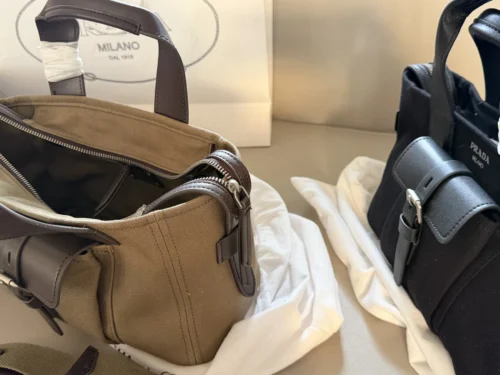 Prada Bonnie Leather Handbag Style 0170