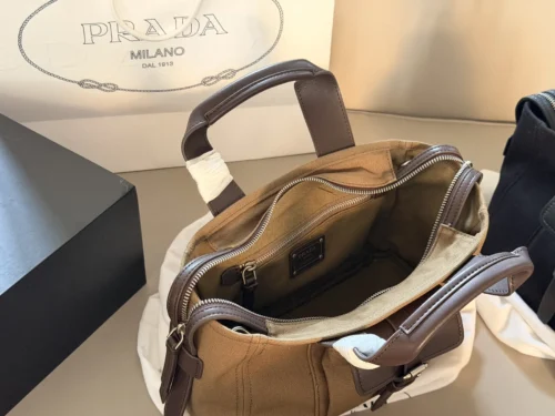 Prada Bonnie Leather Handbag Style 0170