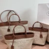 Prada Small Raffia Bucket Bag Style 0186