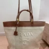 Prada Small Raffia Bucket Bag Style 0186