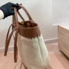 Prada Small Raffia Bucket Bag Style 0186