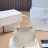 Prada Mini White Calfskin Crossbody Bag