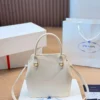 Prada Mini White Calfskin Crossbody Bag