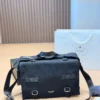 Prada Black Leather Messenger Bag