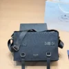 Prada Black Leather Messenger Bag