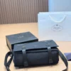 Prada Black Leather Messenger Bag