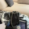 Prada Black Chain Nylon Bucket Bag