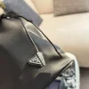 Prada Black Chain Nylon Bucket Bag