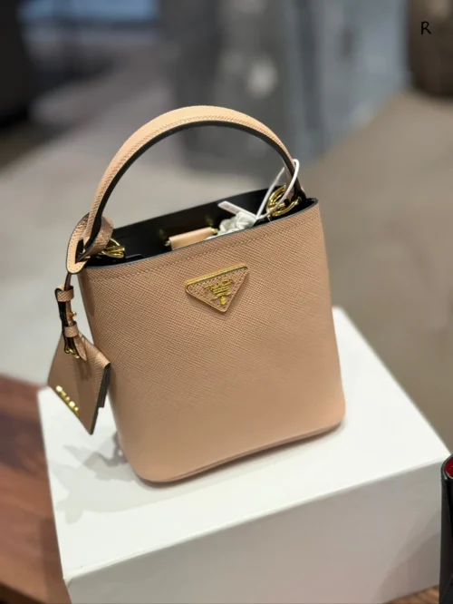Prada Panier Leather Bucket Bag