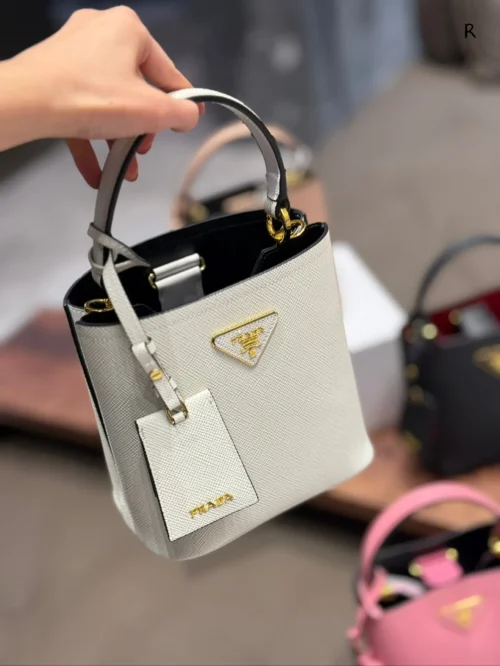 Prada Panier Leather Bucket Bag