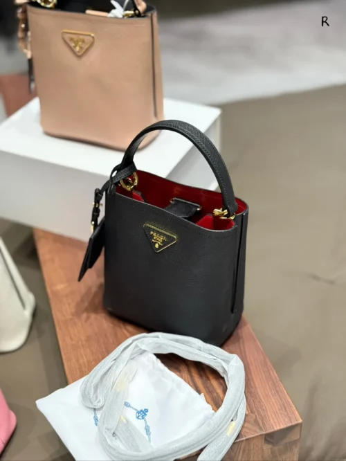 Prada Panier Leather Bucket Bag