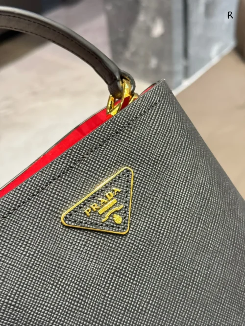 Prada Panier Leather Bucket Bag