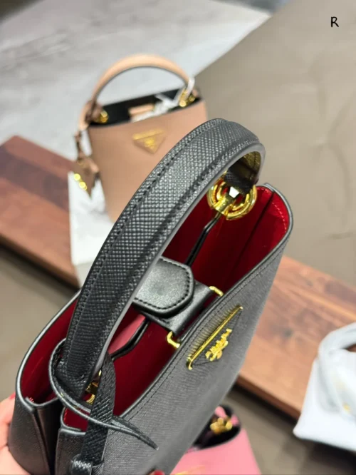 Prada Panier Leather Bucket Bag