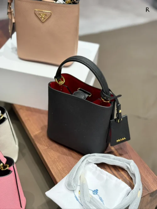 Prada Panier Leather Bucket Bag