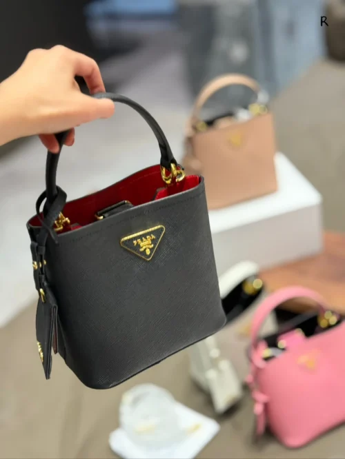 Prada Panier Leather Bucket Bag