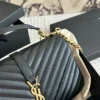 YSL Chain Leather Messenger Bag