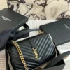 YSL Chain Leather Messenger Bag