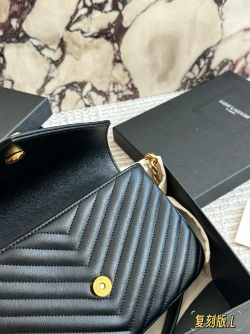 YSL Chain Leather Messenger Bag