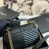 YSL Chain Leather Messenger Bag