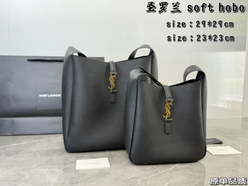 YSL Small Leather Bucket Bag