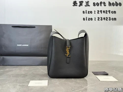 YSL Small Leather Bucket Bag