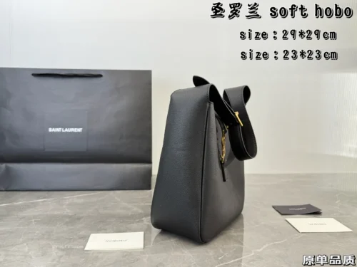 YSL Small Leather Bucket Bag