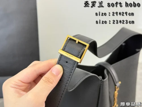 YSL Small Leather Bucket Bag