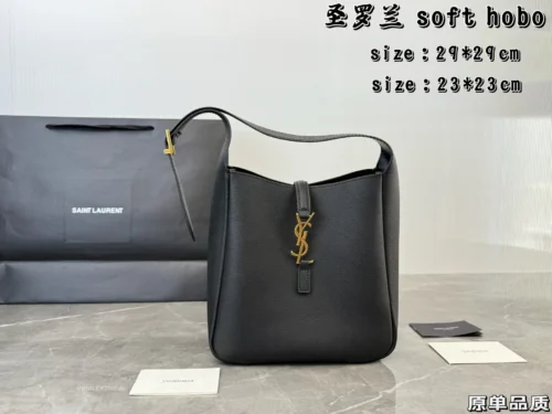 YSL Small Leather Bucket Bag
