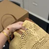 YSL Woven Raffia Tote Bag