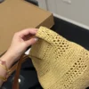 YSL Woven Raffia Tote Bag