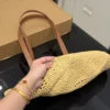 YSL Woven Raffia Tote Bag