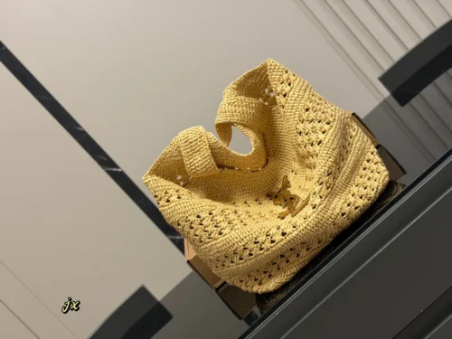 YSL Woven Raffia Tote Bag Style 0023