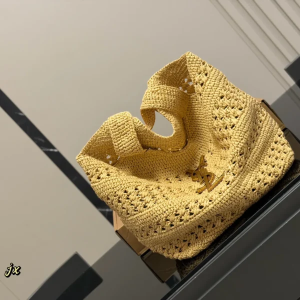 YSL Woven Raffia Tote Bag Style 0023