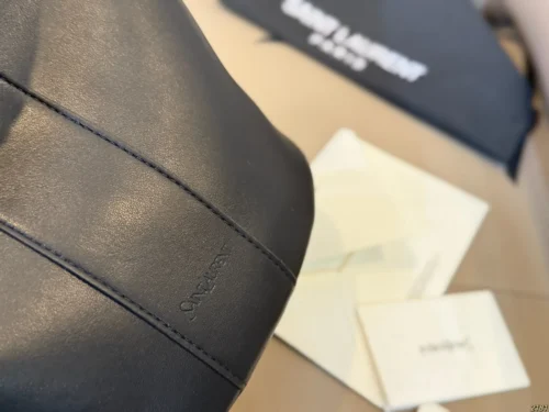 YSL Gold Calfskin Bucket Bag