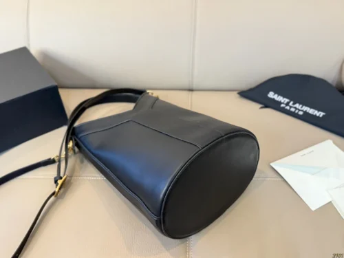 YSL Gold Calfskin Bucket Bag