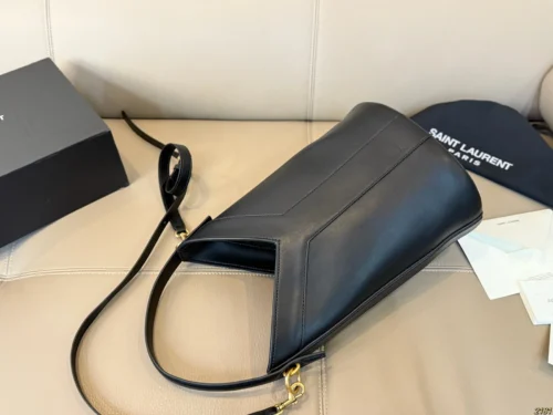 YSL Gold Calfskin Bucket Bag