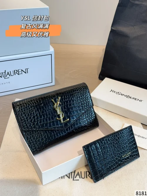 YSL Mini Chain Card Holder Style 0041