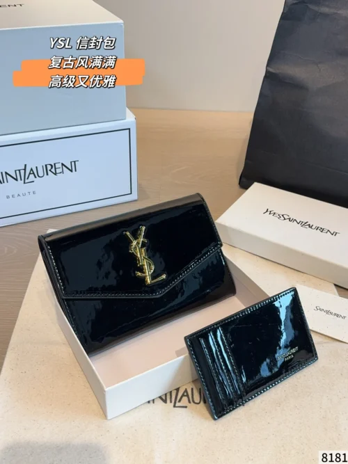 YSL Mini Chain Card Holder Style 0041