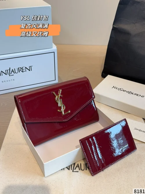 YSL Mini Chain Card Holder Style 0041
