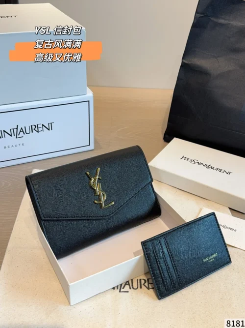 YSL Mini Chain Card Holder Style 0041