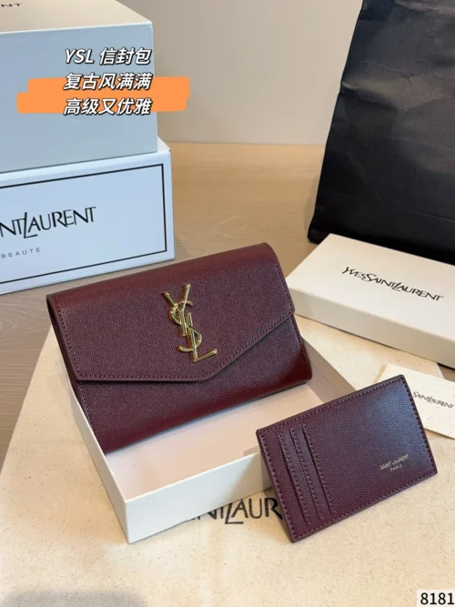 YSL Mini Chain Card Holder Style 0041