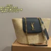 YSL Chain Raffia Crossbody Bag