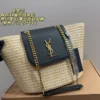 YSL Chain Raffia Crossbody Bag