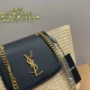 YSL Chain Raffia Crossbody Bag