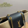 YSL Chain Raffia Crossbody Bag