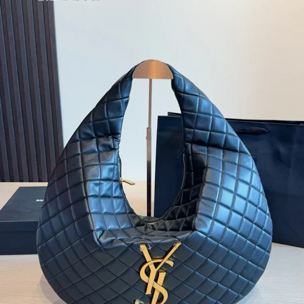 YSL Quilted Leather Hobo Bag